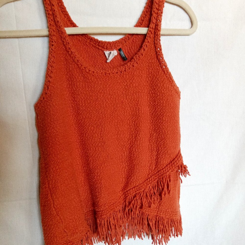Women's Anthropologie Knit Fringe Tank